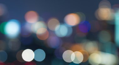 Şehir manzarası arka planı, bulanık fotoğraf bokeh