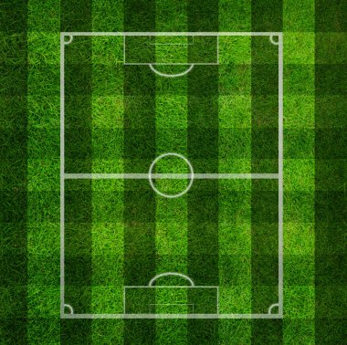 futbol sahası, yeşil çim arka plan ve doku