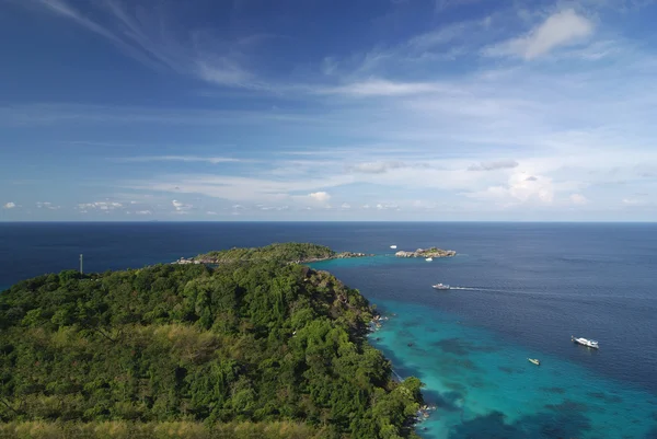 Pohled shora na Similanské ostrovy, Patong, Thajsko — Stock fotografie