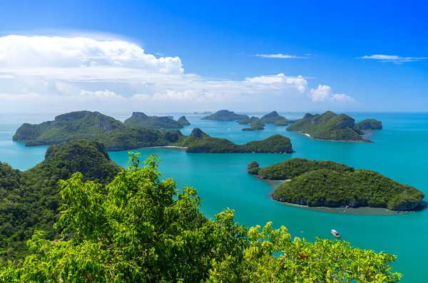 Weergave van ang thong national marine park, thailand, zeegezicht achtergrond — Stockfoto