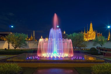 Grand palace arka plan twilight saat Bangkok ile Sular İdaresi