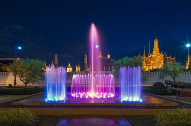 Grand palace arka plan twilight saat Bangkok ile Sular İdaresi