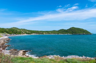 Üstten Görünüm Si chang Adaları, chonburi, Tayland