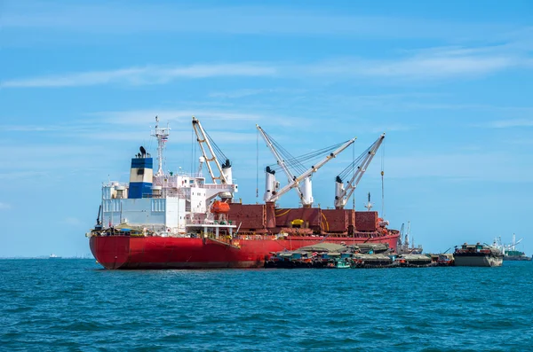 Large cargo ship over the sea, thailand — Stock Photo, Image