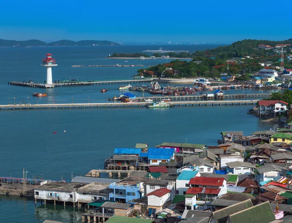 Görünüm noktaya Si Chang Adası, Tayland kapatın