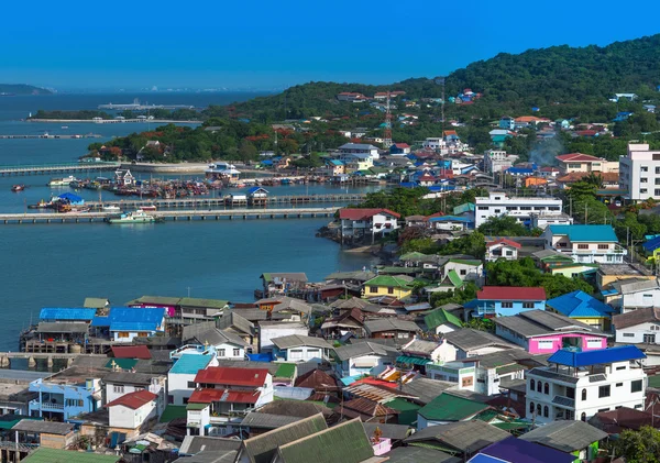 Görünüm noktaya Si Chang Adası, Tayland kapatın