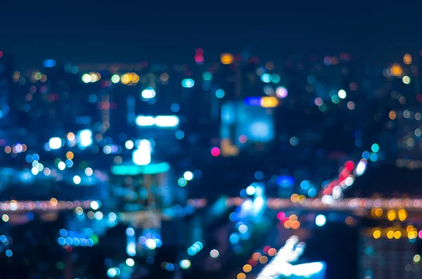 Şehir manzarası arka planı, bulanık fotoğraf bokeh
