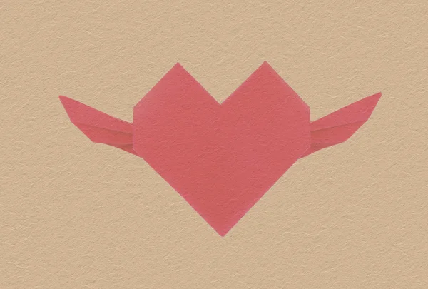 Fundo de papel vermelho coração para papelão, Valentine — Fotografia de Stock
