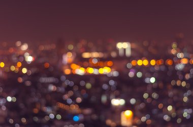 Şehir manzarası arka planı, bulanık fotoğraf bokeh