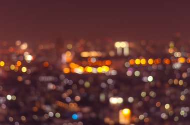 Şehir manzarası arka planı, bulanık fotoğraf bokeh