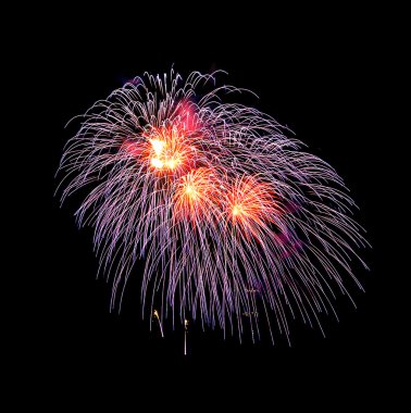 Güzel renkli ateş çalışma