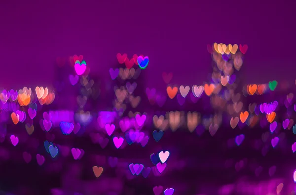 Corazón fondo bokeh, Concepto de amor —  Fotos de Stock