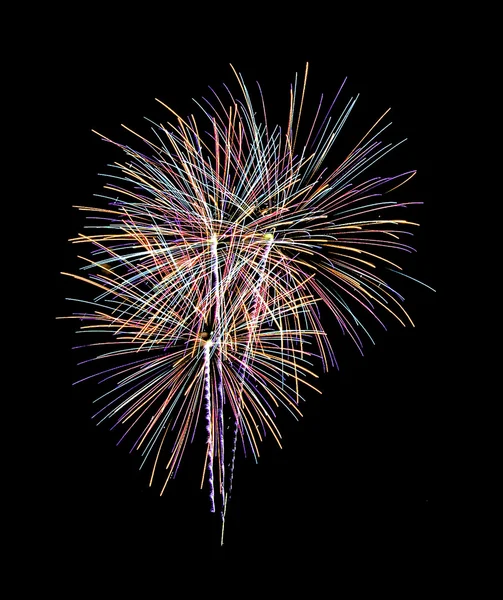 Többszínű tűzijáték — Stock Fotó