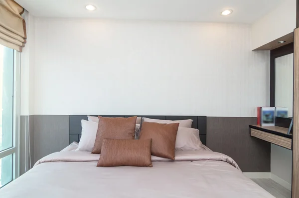 Lüks tasarım iç yatak odası — Stok fotoğraf