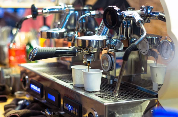 Espresso coffee machine automatic — Stock Photo, Image