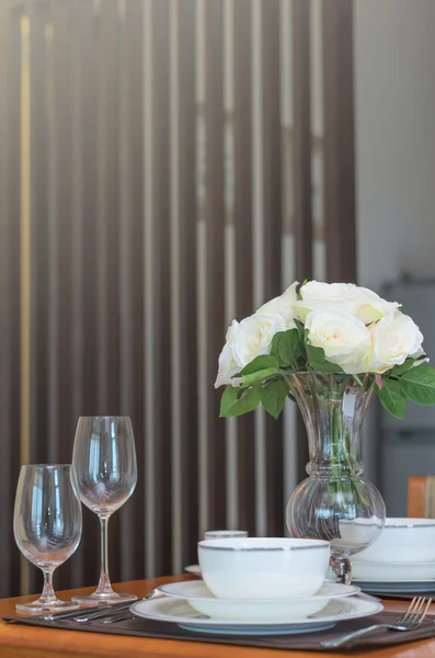 Restaurang som middag dekoration — Stockfoto