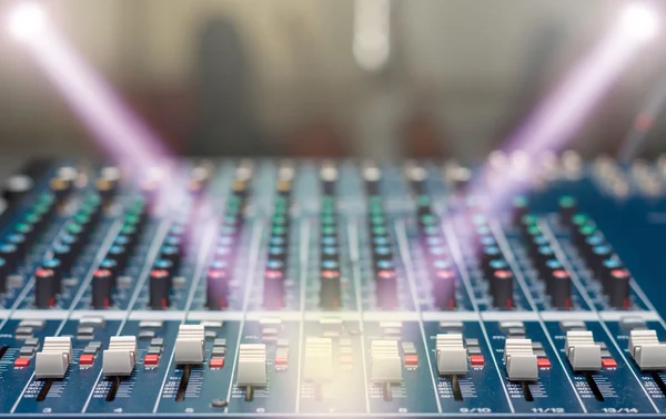 Audio mixer, music equipment — Stock Photo, Image