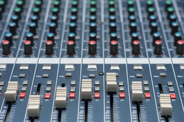 Audio mixer, music equipment — Stock Photo, Image