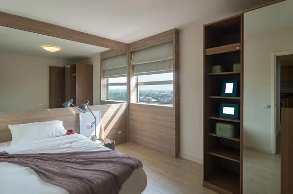 Luxus Interieur Bett Zimmer — Stockfoto