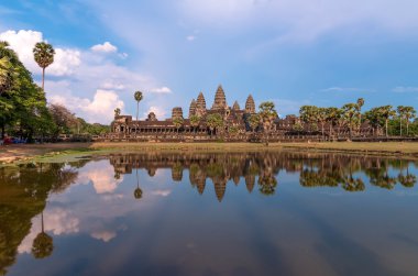 Antik Bayon Tapınağı Angkor Thom, taş yüzü. Siem Reap, Kamboçya