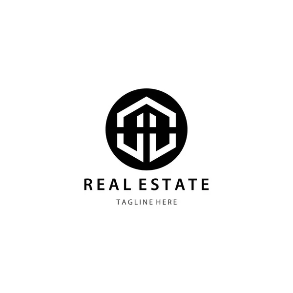 Real Estate Logo Icon Design — Stock Vector