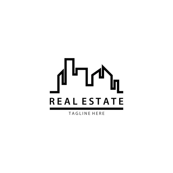 Real Estate Logo Icon Design — Stock Vector