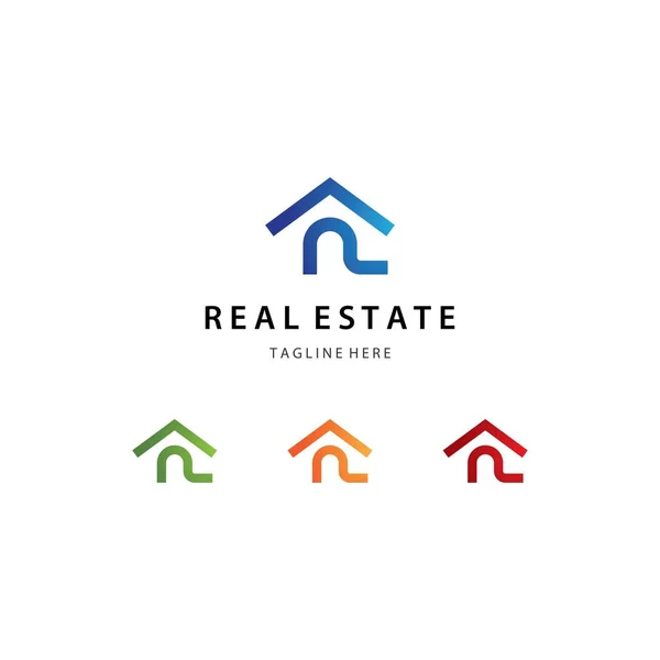 Real Estate Logo Icon Design — Stock Vector