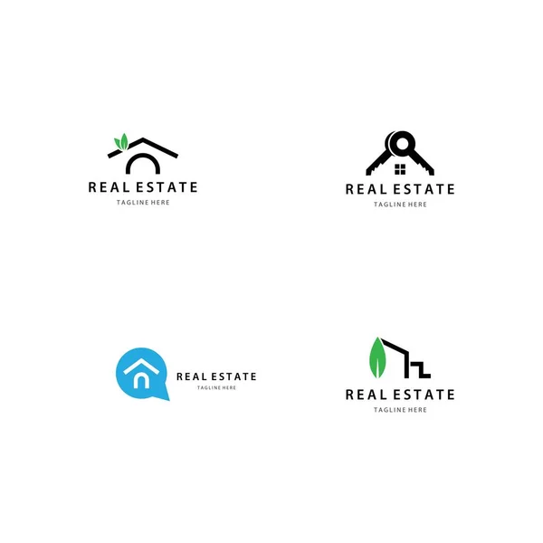 Real Estate Logo Icon Design — Stock Vector