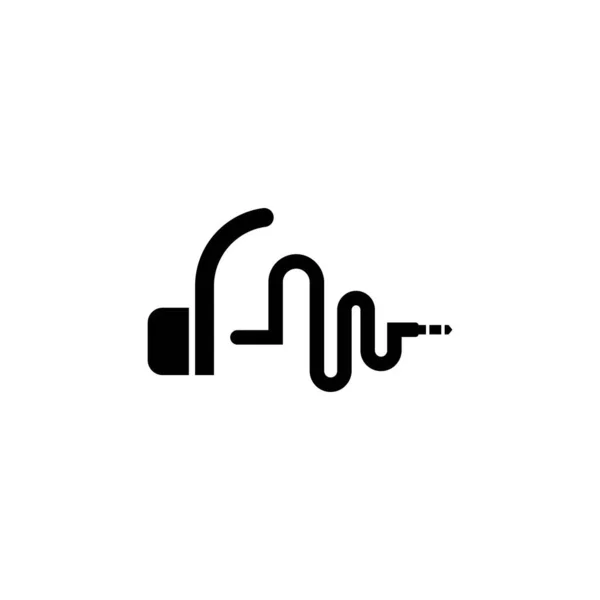 Headphone Logo Template Vector Icon — Stock Vector