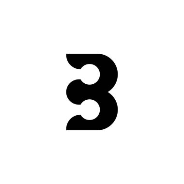 B harfi Logo iş şablonu vektör simgesi