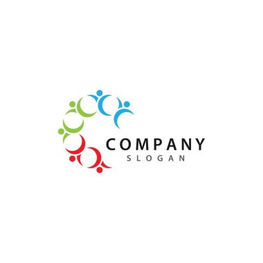 topluluk logosu vektör ikonu tasarımı