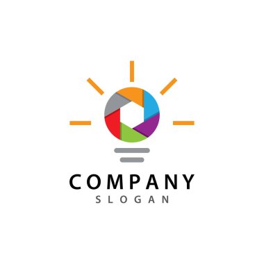 Kamera simge vektör logo tasarımı