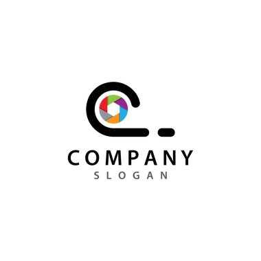 Kamera simge vektör logo tasarımı