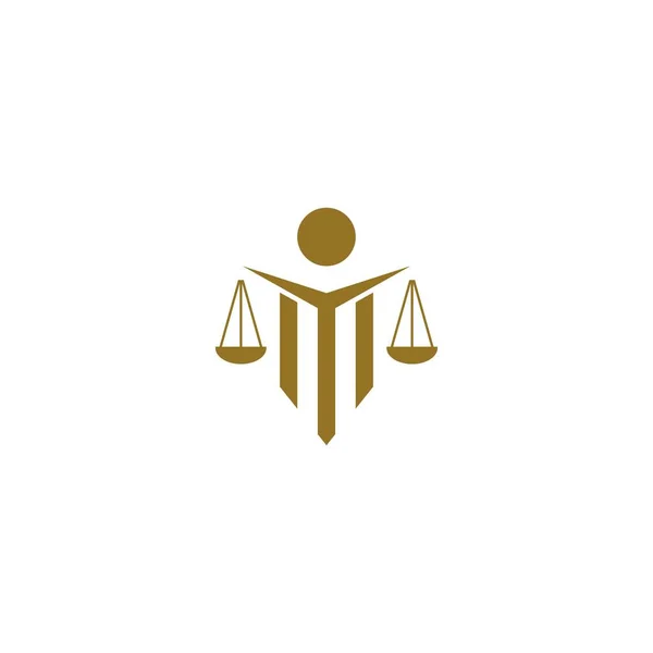 Law Logo Template Vector Icon Design — 스톡 벡터