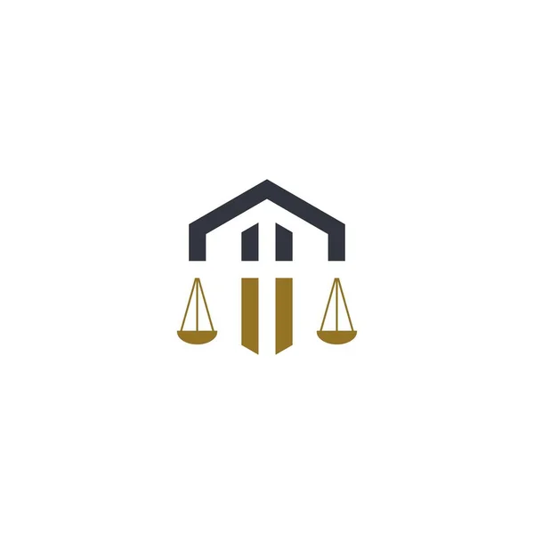 Law Logo Template Vector Icon Design — 스톡 벡터