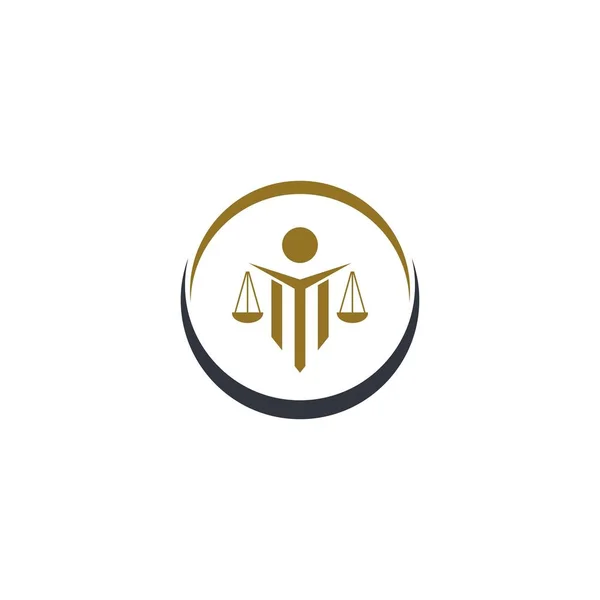 Law Logo Template Vector Icon Design — 스톡 벡터