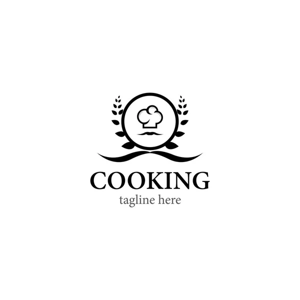 Projeto Modelo Vetor Logotipo Cozinha — Vetor de Stock