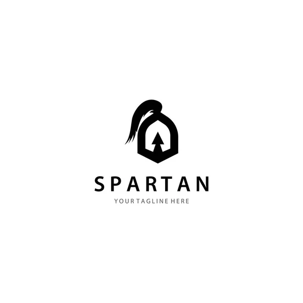 Návrh Vektorové Ikony Loga Spartan — Stockový vektor