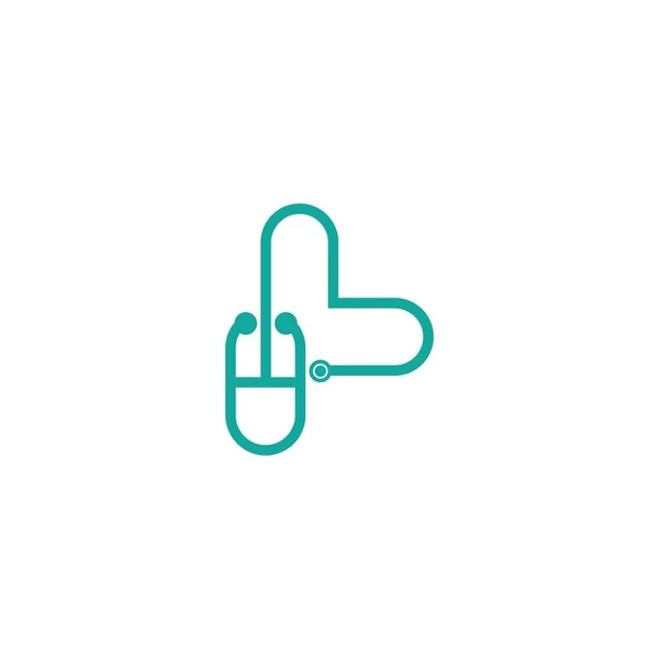 Diseño Icono Plantilla Logotipo Salud — Vector de stock