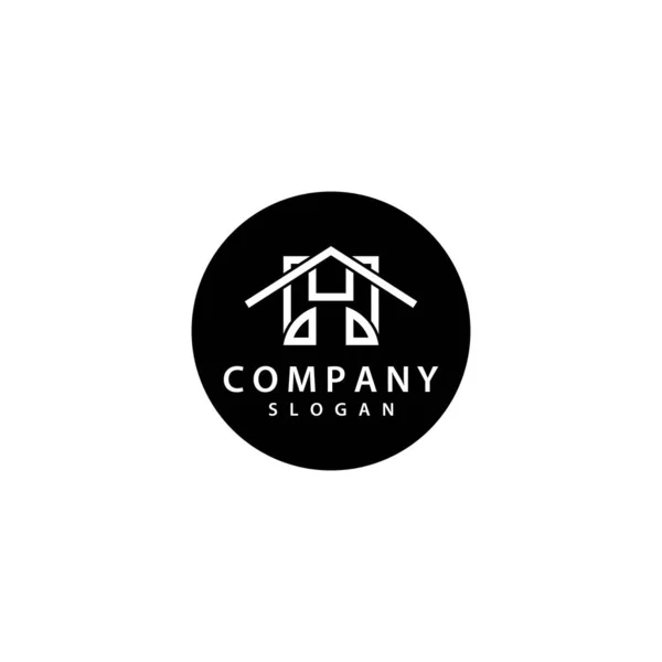 Real Estate Logo Ikon Design — Stock vektor