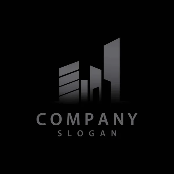 Onroerend Goed Logo Pictogram Ontwerp — Stockvector