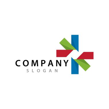 Soyut yaratıcı şirket logosu tasarımı