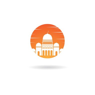 Cami logosu vektör şablonu tasarımı