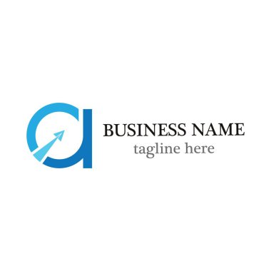 Bir Harf Logosu İş Şablonu Vektör simgesi