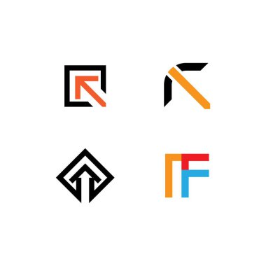 Oklar vektör logo şablon dizaynı dizaynı