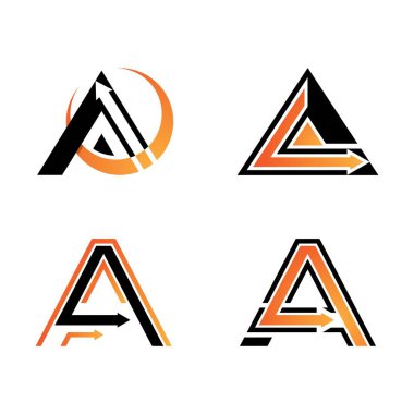 Bir Harf logosu iş şablonu vektör simgesi dizaynı