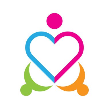 topluluk logosu vektör ikonu tasarımı