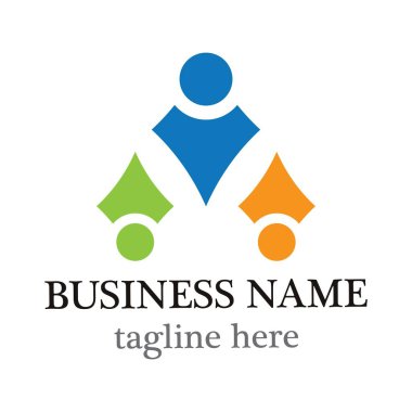 topluluk logosu vektör ikonu tasarımı