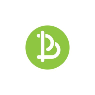 B harfi Logo iş şablonu vektör simgesi