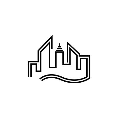 Emlak logosu simgesi tasarım